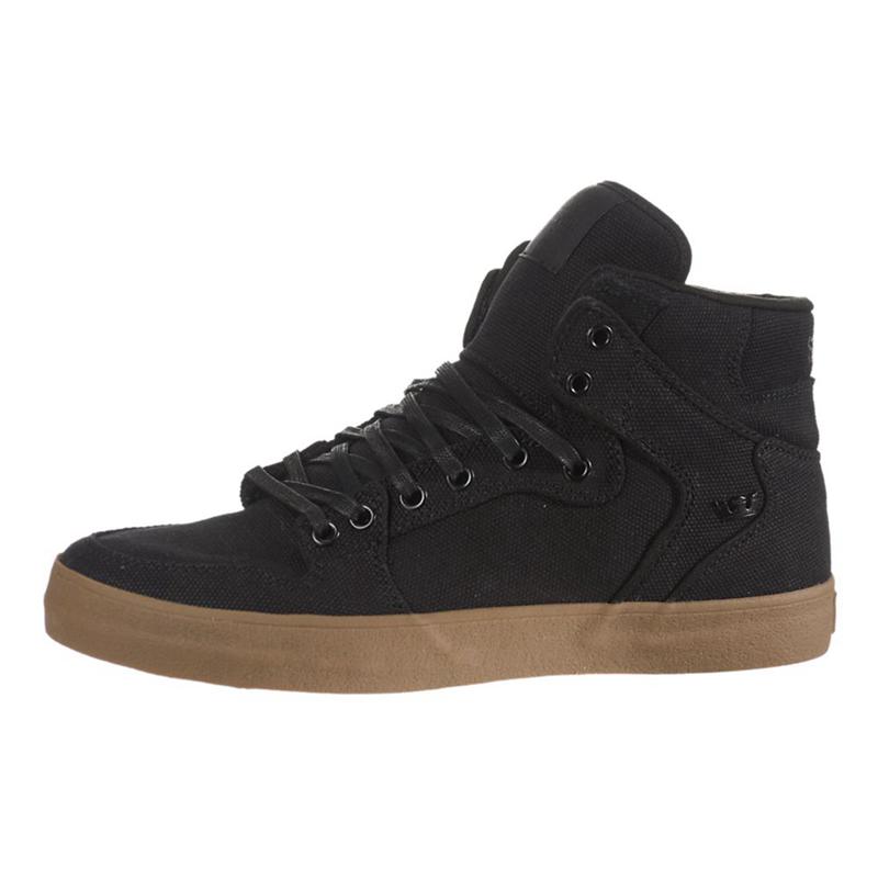 Buty Supra VAIDER - Sneakersy Wysokie Damskie - Czarne (OIAX-15964)